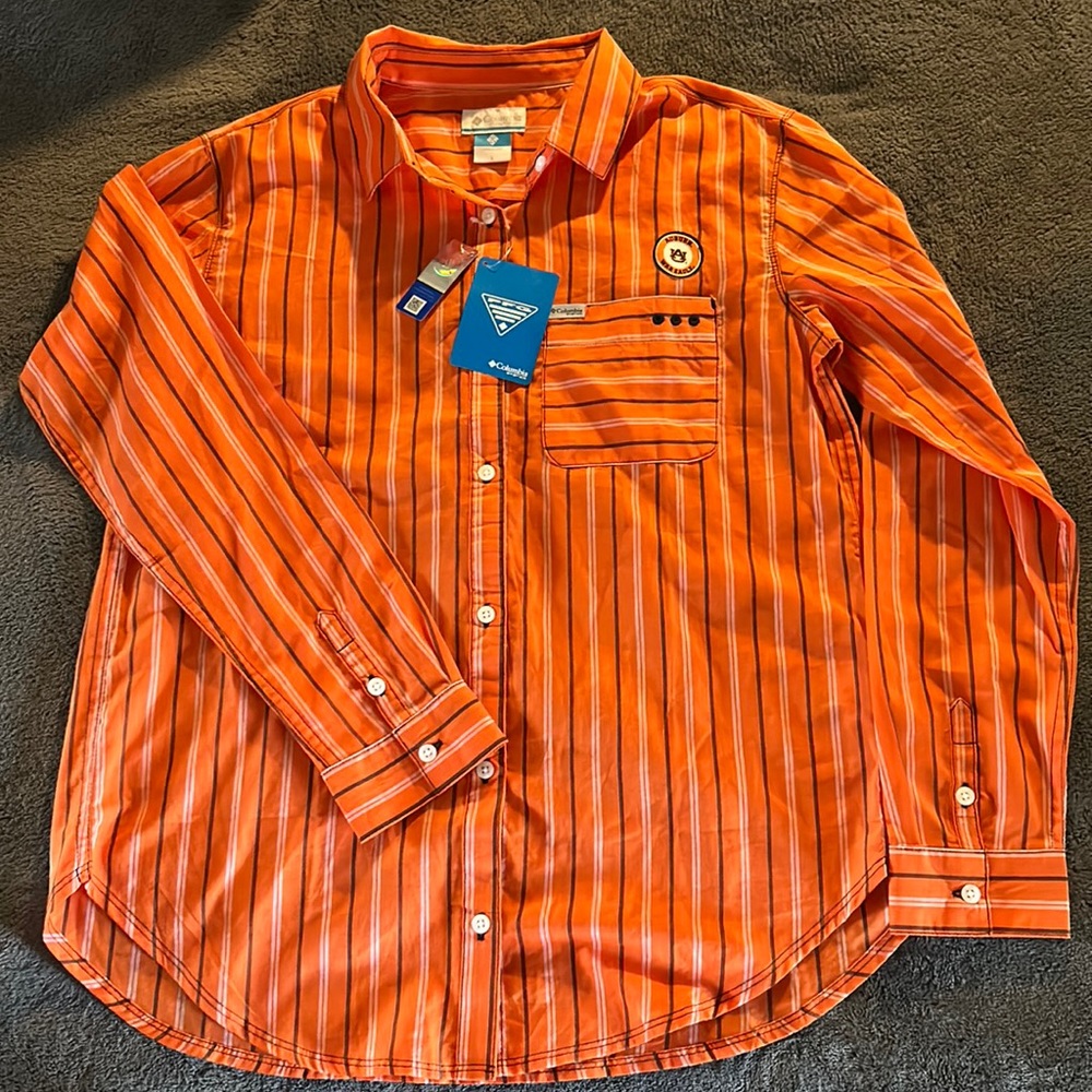 NWT Columbia Auburn Button Up Shirt